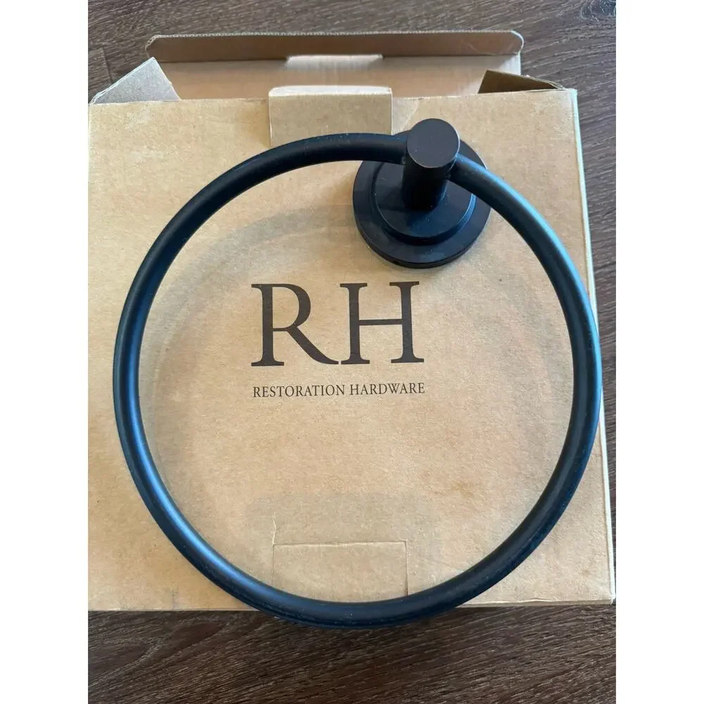 RH Restoration Hardware Spritz Towel Ring | Finish: Bronze